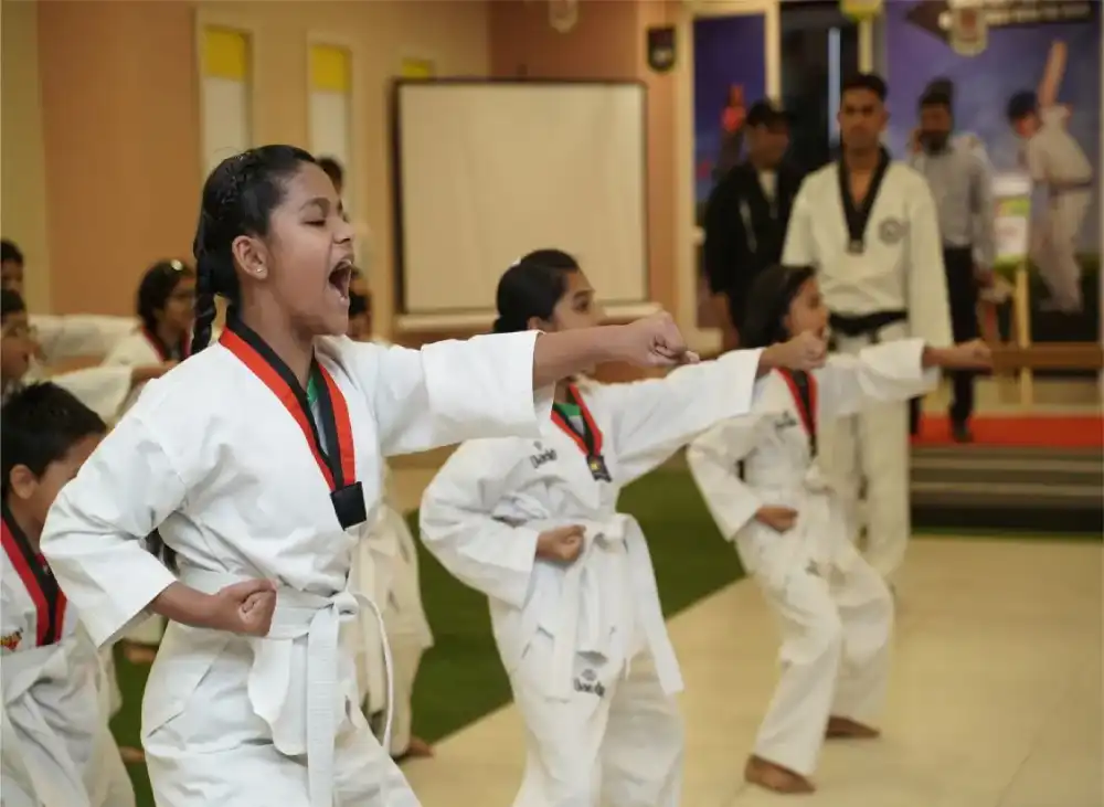 indo scots kids learning karate